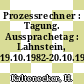 Prozessrechner : Tagung. Aussprachetag : Lahnstein, 19.10.1982-20.10.1982 /