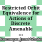 Restricted Orbit Equivalence for Actions of Discrete Amenable Groups [E-Book] /