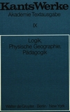 Logik, Physische Geographie, Pädagogik /