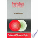 Quantum theory of the solid state : an introduction /