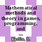 Mathematical methods and theory in games, programming, and economics vol 0002: the theory of infinite games.