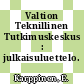 Valtion Teknillinen Tutkimuskeskus : julkaisuluettelo. 1986.
