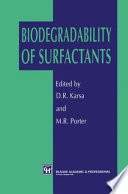 Biodegradability of surfactants.