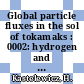 Global particle fluxes in the sol of tokamaks : 0002: hydrogen and oxygen fluxes.