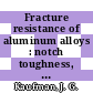 Fracture resistance of aluminum alloys : notch toughness, tear resistance, and fracture toughness [E-Book] /