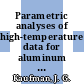 Parametric analyses of high-temperature data for aluminum alloys / [E-Book]