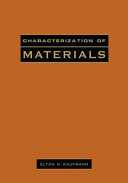 Characterization of materials [E-Book] /