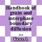 Handbook of grain and interphase boundary diffusion data. vol 0001.