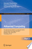 Advanced Computing [E-Book] : First International Conference on Computer Science and Information Technology, CCSIT 2011, Bangalore, India, January 2-4, 2011. Proceedings, Part III /