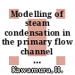 Modelling of steam condensation in the primary flow channel of a gas heated steam generator /