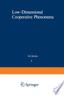 Low-Dimensional Cooperative Phenomena [E-Book] : The Possibility of High-Temperature Superconductivity /