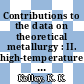 Contributions to the data on theoretical metallurgy : II. high-temperature specific-heat equations for inorganic substances /