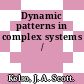 Dynamic patterns in complex systems /