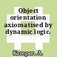 Object orientation axiomatised by dynamic logic.