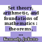Set theory, arithmetic, and foundations of mathematics : theorems, philosophies [E-Book] /
