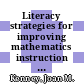 Literacy strategies for improving mathematics instruction / [E-Book]