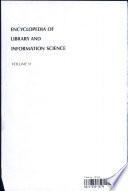 Encyclopedia of library and information science. 31. Toronto to Union of Soviet Socialist Republics.