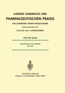 Hagers Handbuch der pharmazeutischen Praxis. 3. Chemikalien und Drogen Am - Ch : für Apotheker, Arzneimittelhersteller, Ärzte und Medizinalbeamte.