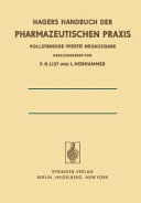 Hagers Handbuch der pharmazeutischen Praxis. 6, C. Chemikalien und Drogen T - Z : für Apotheker, Arzneimittelhersteller, Ärzte und Medizinalbeamte.