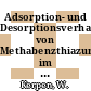 Adsorption- und Desorptionsverhalten von Methabenzthiazuron im Boden. A. Analytische Methodik [E-Book] /