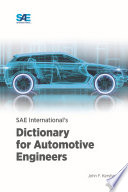 SAE International's Dictionary for Automotive Engineers [E-Book]