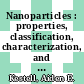 Nanoparticles : properties, classification, characterization, and fabrication [E-Book] /