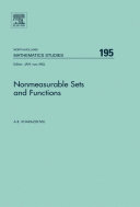 Nonmeasurable sets and functions [E-Book] /