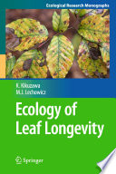 Ecology of Leaf Longevity [E-Book] /