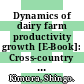 Dynamics of dairy farm productivity growth [E-Book]: Cross-country comparison /