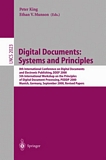Digital Documents: Systems and Principles [E-Book] : 8th International Conference on Digital Documents and Electronic Publishing, DDEP 2000, 5th International Workshop on the Principles of Digital Document Processing, PODDP 2000, Munich, Ge /
