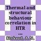 Thermal and structural behaviour correlation in HTR fuel elements : [E-Book]