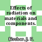 Effects of radiation on materials and components.