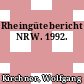 Rheingütebericht NRW. 1992.