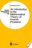 An introduction to the mathematical theory of inverse problems.