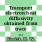 Transport electron heat diffusivity obtained from trace impurity injection on TFTR.