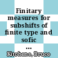Finitary measures for subshifts of finite type and sofic systems [E-Book] /