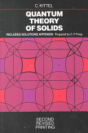 Quantum theory of solids.