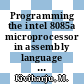 Programming the intel 8085a microprocessor in assembly language by using the abc80 microcomputer.