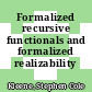 Formalized recursive functionals and formalized realizability /