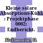 Kleine solare Absorptions-Kühlanlage : Projektphase 0002: Endbericht.