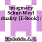 Imaginary Schur-Weyl duality [E-Book] /