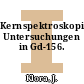 Kernspektroskopische Untersuchungen in Gd-156.