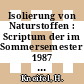 Isolierung von Naturstoffen : Scriptum der im Sommersemester 1987 gehaltenen Vorlesung.