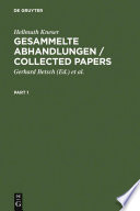 Gesammelte Abhandlungen / Collected Papers [E-Book].