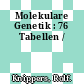 Molekulare Genetik : 76 Tabellen /