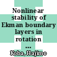 Nonlinear stability of Ekman boundary layers in rotation stratified fluids [E-Book] /