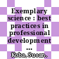 Exemplary science : best practices in professional development [E-Book] /