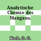 Analytische Chemie des Mangans.