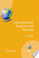 Lean Business Systems and Beyond [E-Book] /