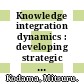 Knowledge integration dynamics : developing strategic innovation capability [E-Book] /